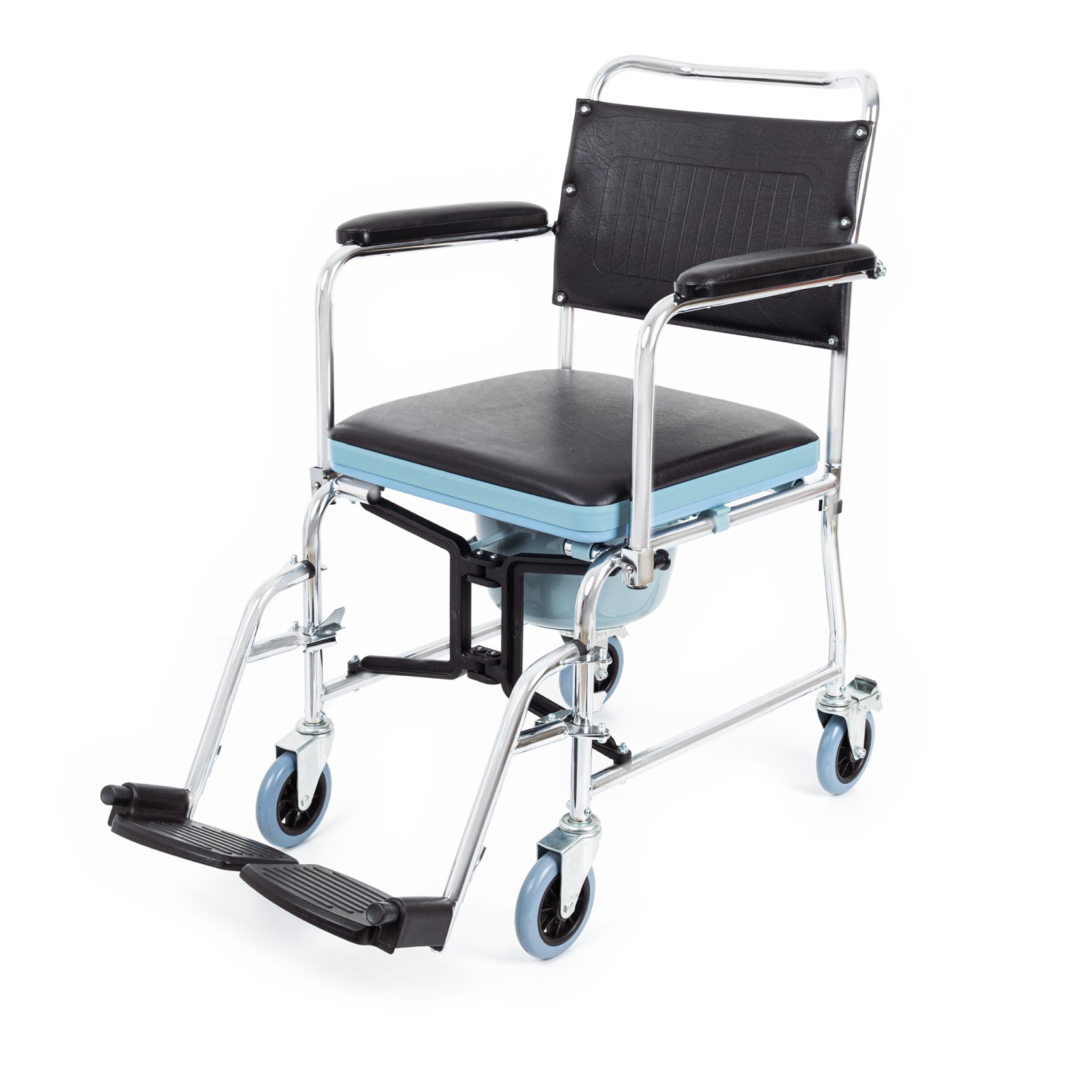 COMFORT PLUS - KY 689 TUVALET ÖZELLİKLİ TEKERLEKLİ SANDALYE - Görsel 4